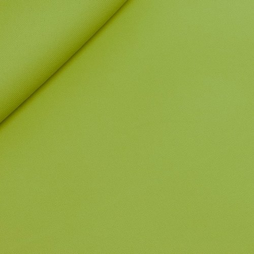 Tissu burlington polyester vert anis - coupe par 50cms