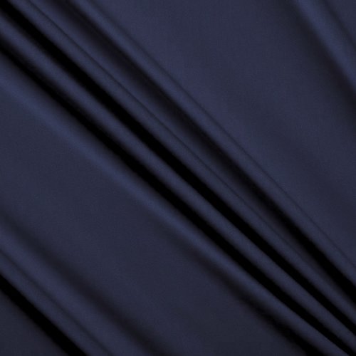 Tissu coton elasthanne, bleu marine - coupe par 20 cms