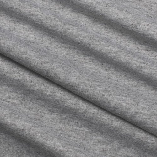 Tissu coton elasthanne, gris chiné - coupe par 20 cms