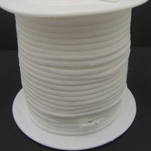 Cordon rond elastique blanc ø 3mm souple - bobine de 50 mètres