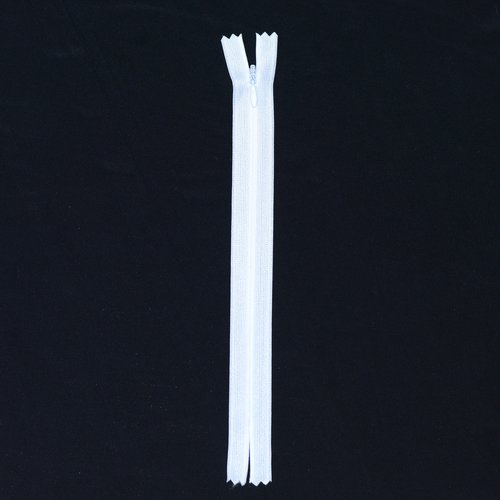 20 cms - blanc - fermeture invisible non séparable