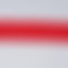 Sangle 20 mm - rouge surpiqué blanc - polypropylene - coupe au mètre - qualité extra