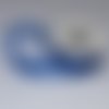 Ruban d'organza 20 mm - bleu marine - coupe au mètre