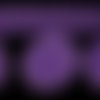 Ruban galon mini pompons 18mm - violet - coupe au mètre