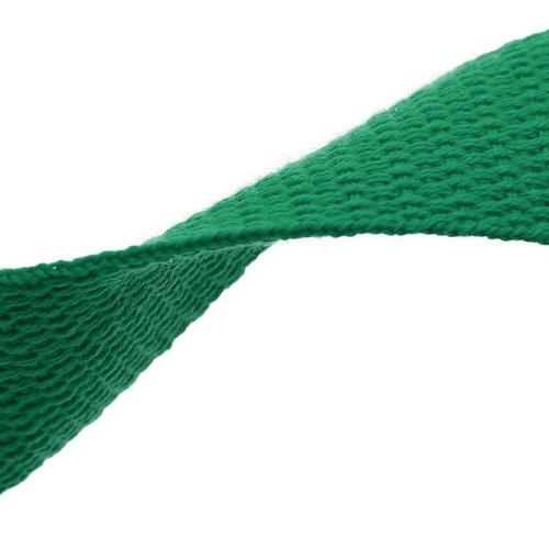 Sangle polycoton 30 mm - polyester coton - coupe au mètre - de vert gazon à violet