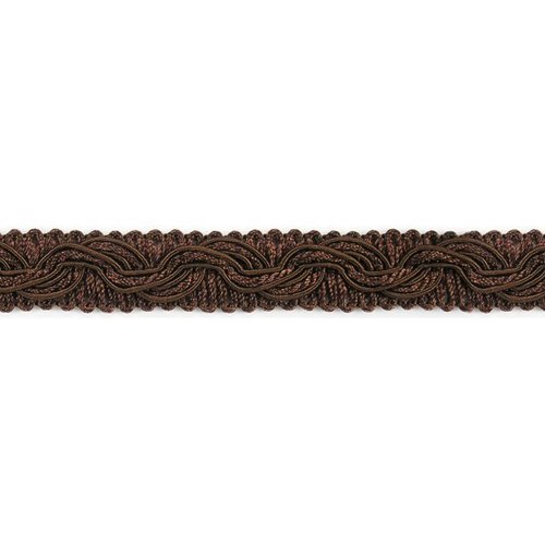 Ruban galon décoratif haute couture - chocolat - largeur 16mm - coupe au mètre
