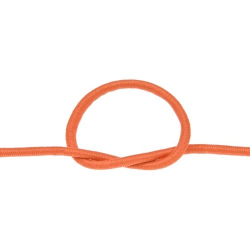 Cordon rond elastique orange ø 2mm souple - coupe au mètre
