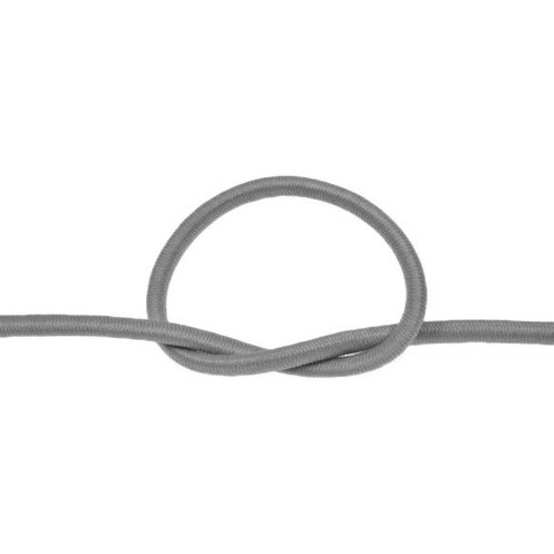 Cordon rond elastique gris ø 2mm souple - coupe au mètre