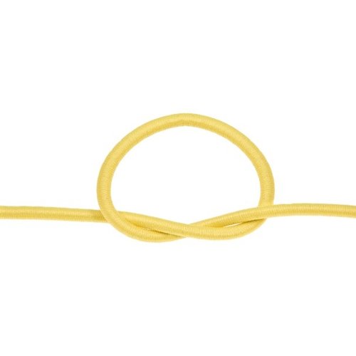 Cordon rond elastique jaune ø 2mm souple - coupe au mètre