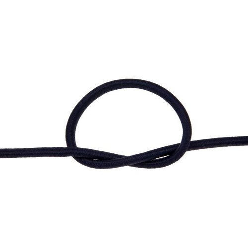 Cordon rond elastique bleu marine ø 2mm souple - coupe au mètre