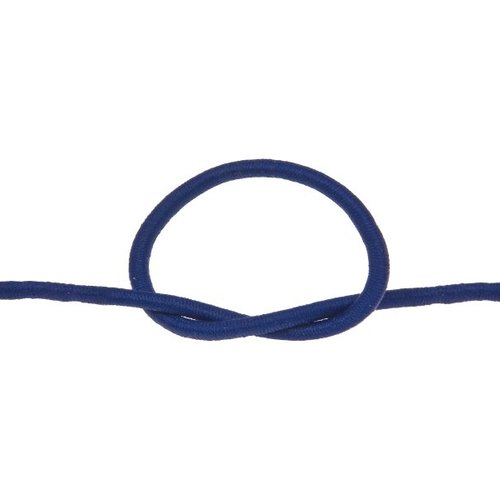 Cordon rond elastique bleu royal ø 2mm souple - coupe au mètre