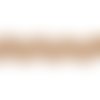 Ruban galon haute couture motif perle - or / blanc - largeur 20mm - coupe au mètre