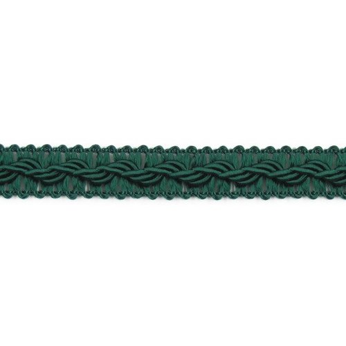 Ruban galon décoratif - vert sapin - largeur 12mm - coupe au mètre
