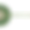Ruban organza paillettes 6 mm - vert / or - coupe au mètre