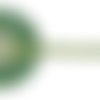 Ruban organza paillettes 12 mm - vert / or - coupe au mètre