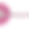Ruban organza paillettes 12 mm - rose clair / argent - coupe au mètre
