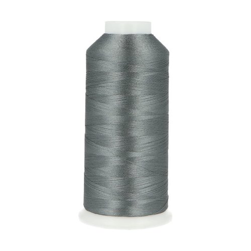 5000 yards - gris souris - cône de fil broderie - 100% polyester -120/d2 - 4850 mètres