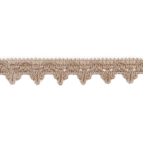 Ruban galon décoration fantaisie haute couture - sable - largeur 18mm - coupe au mètre
