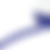 Galon croquet zig zag polyester bleu royal - 4mm - qualité extra. au mètre