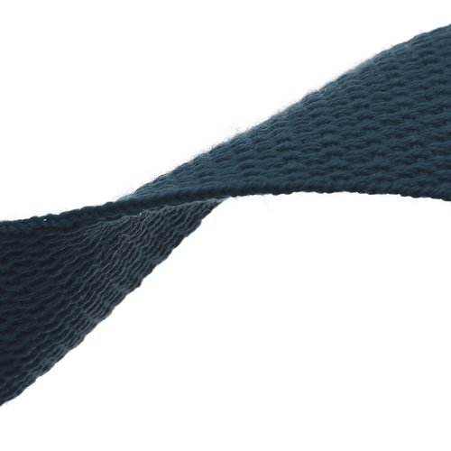 Sangle polycoton 30 mm - polyester coton - coupe au mètre - bleu marine