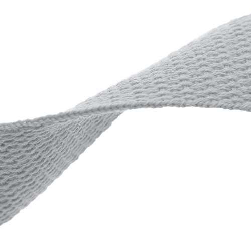 Sangle polycoton 30 mm - polyester coton - coupe au mètre - gris argent