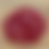 25 perles toupie en cristal 4mm - rouge irisé