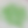20 perles rondelles facettées 3x4mm en cristal - vert pomme irisé 