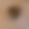 Pendentif en jaspe brun 27 x 25 mm en forme de coeur - 100% naturelle, sans traitement, sans coloration 