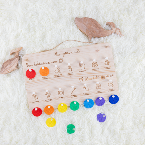 Tableau de routines pour enfants | organisateur d'habitudes quotidiennes sur mesure