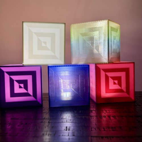 Lampe cube