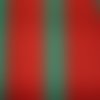 Coupon tissu rayé rouge/vert 50*70cm [ref 115*5070] 