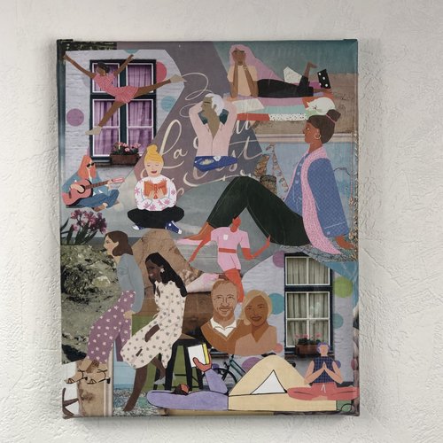 Tableaux collage  toile tendue 1047