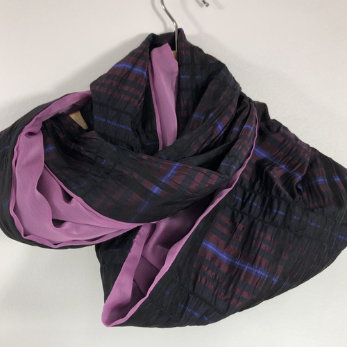 Echarpe tubulaire /snood tissus réversible réf 1800