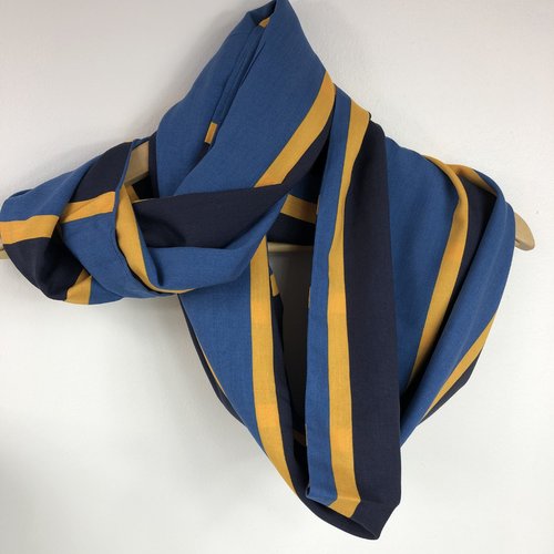 Echarpe tubulaire /snood tissus réversible réf 1009
