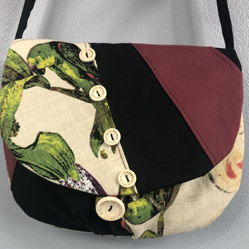 Sac minaudière tissus patchwork collection lina réf 5028