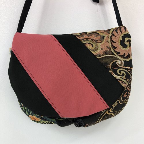 Sac besace tissus patchwork bandoulière collection lyna 1333
