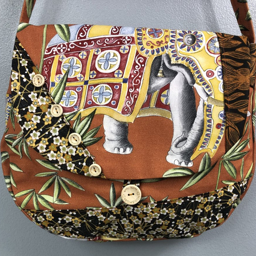 Sac besace tissus patchwork bandoulière collection laura 5229