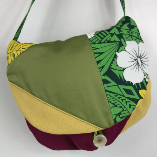 Sac besace tissus patchwork bandoulière collection lyna 0751