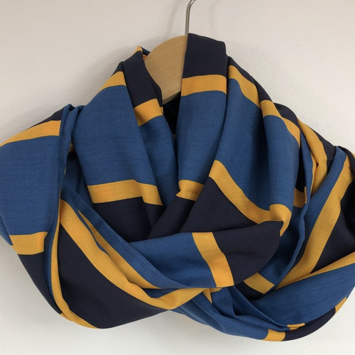 Echarpe tubulaire /snood tissus réversible réf 1005