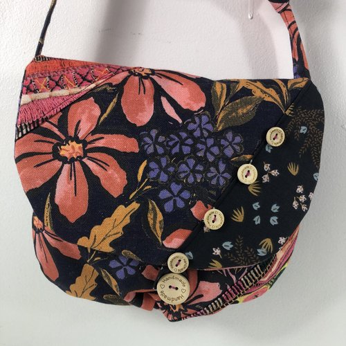 Sac minaudière tissus patchwork collection lina réf 7217