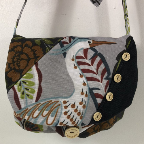 Sac minaudière tissus patchwork collection lina réf 7335