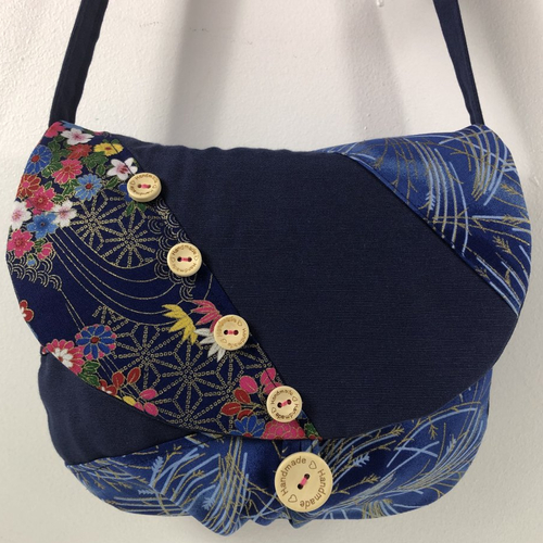 Sac minaudière tissus patchwork collection lina réf 7197