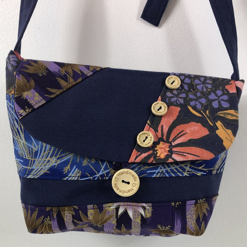 Sac minaudière tissus patchwork collection lidia réf 7371