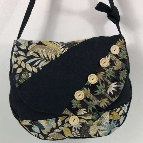 Sac besace tissus patchwork bandoulière collection laura 7299