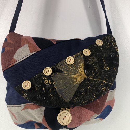 Sac minaudière tissus patchwork collection lina réf 7076