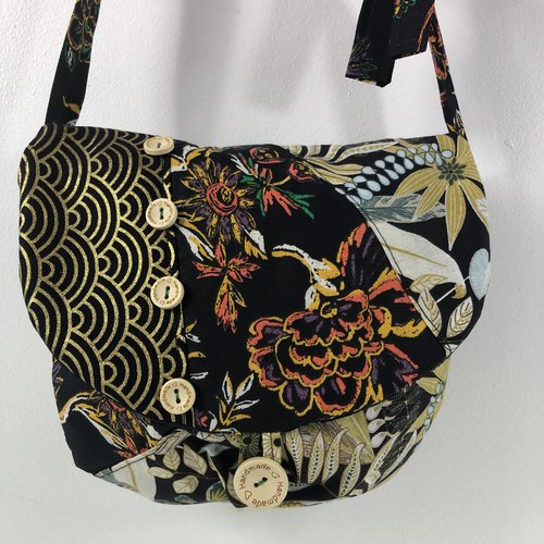 Sac minaudière tissus patchwork collection lina réf 7146