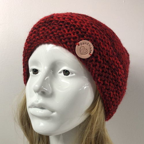 Bonnet laine tricoté main réf 8026 modèle unique