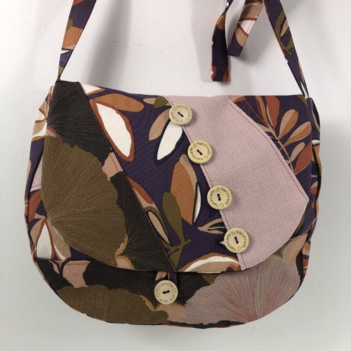 Sac besace tissus patchwork bandoulière collection laura 7262