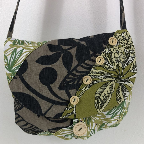 Sac minaudière tissus patchwork collection lina réf 7320