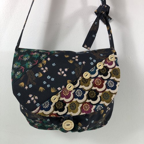 Sac minaudière tissus patchwork collection lina réf 7330